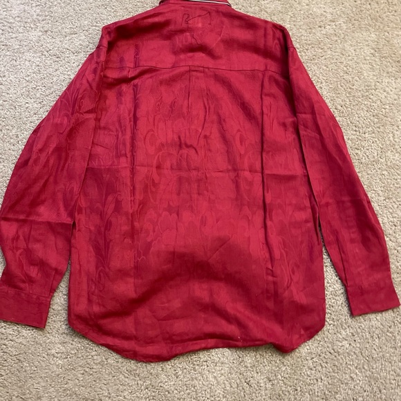 Red button down - Picture 5 of 5